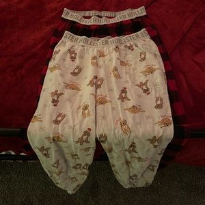 Worn Once - Hollister Christmas PJ Bundle!